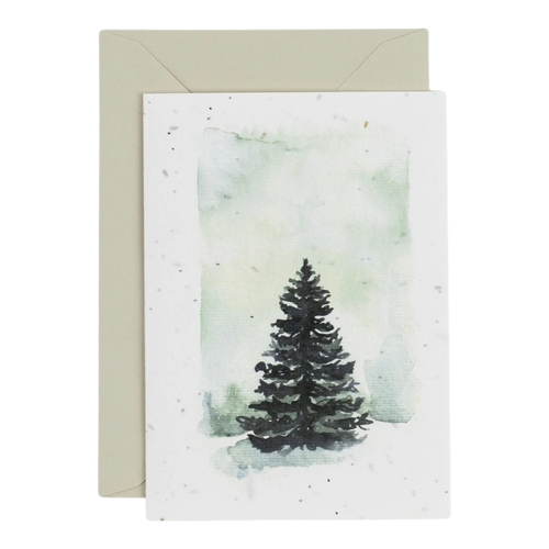 Winter Tree Plantable Card