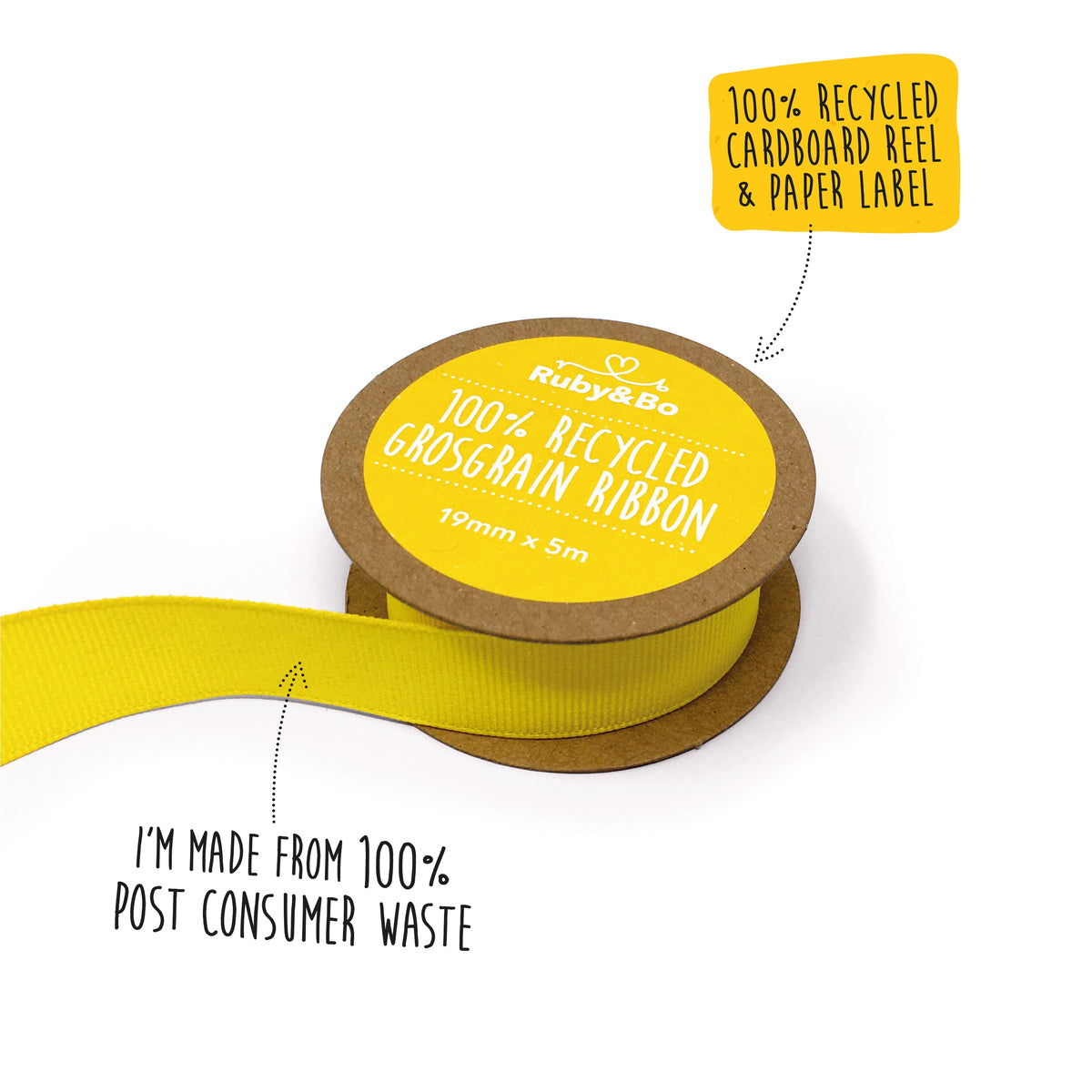 100% Recycled Ribbon – Aigas Eco Shop
