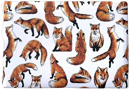Fox Wrapping Paper (Two folded sheets & two tags)