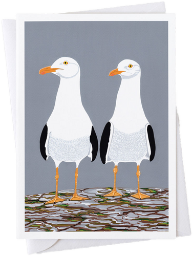 Herring Gulls Card